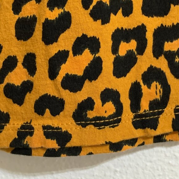 (T144) Arizona Womens 2XL Leopard Print Crop Tee, Dbl Stitch Hem - Picture 6 of 7